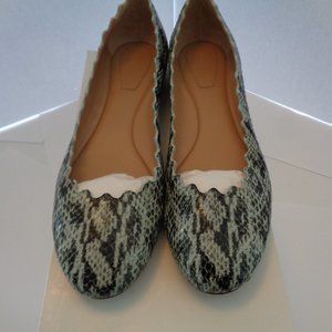 CHLOE LAUREN  BALLET FLATS WOMENS SIZE 37.5 US 7.5